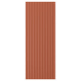 TERRSJÖ cover panel, red-brown wave pattern, 39x101 cm
