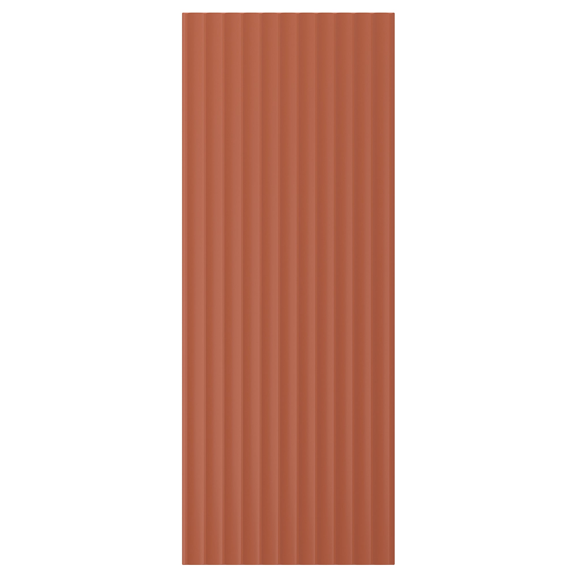 TERRSJÖ cover panel, red-brown wave pattern, 39x101 cm