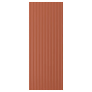 TERRSJÖ cover panel, red-brown wave pattern, 39x101 cm