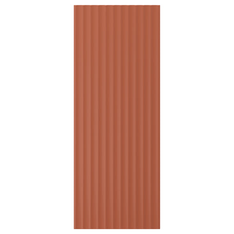 TERRSJÖ cover panel, red-brown wave pattern, 39.0x101.3 cm