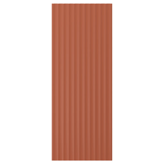 TERRSJÖ cover panel, red-brown wave pattern, 39x101 cm