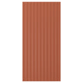 TERRSJÖ cover panel, red-brown wave pattern, 39x81 cm