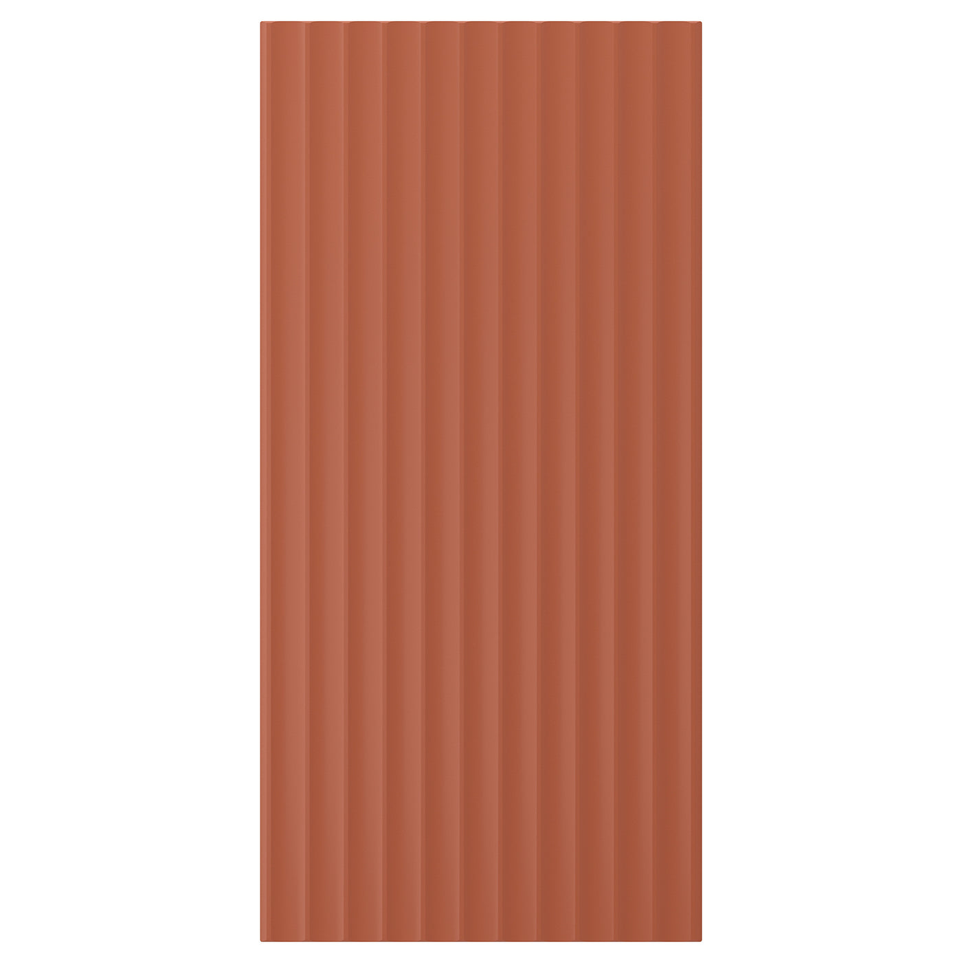 TERRSJÖ cover panel, red-brown wave pattern, 39x81 cm