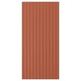 TERRSJÖ cover panel, red-brown wave pattern, 39x81 cm