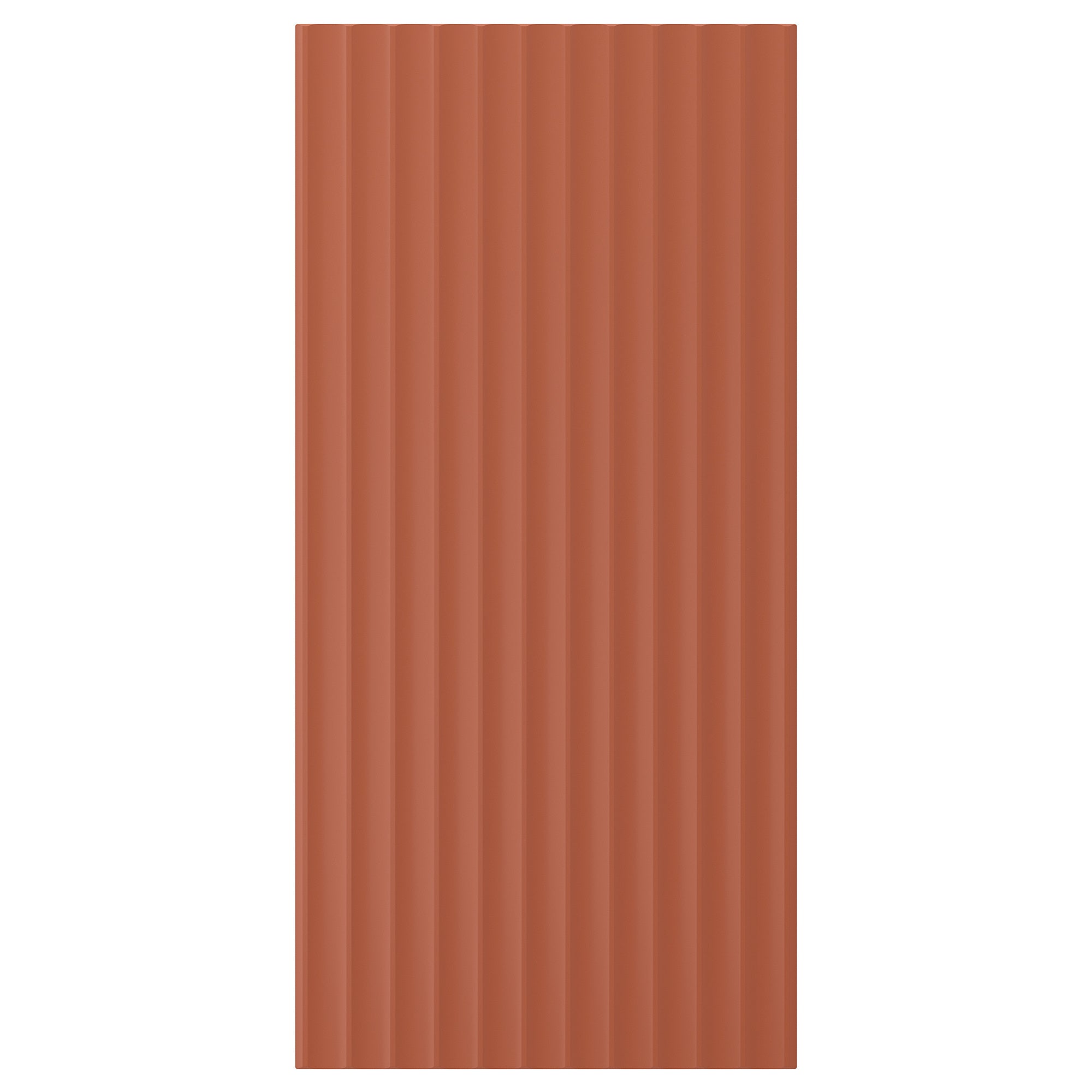 TERRSJÖ cover panel, red-brown wave pattern, 39x81 cm