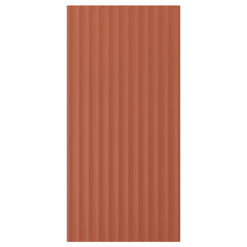 TERRSJÖ cover panel, red-brown wave pattern, 39x81 cm