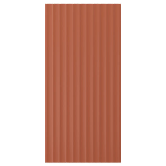 TERRSJÖ cover panel, red-brown wave pattern, 39x81 cm