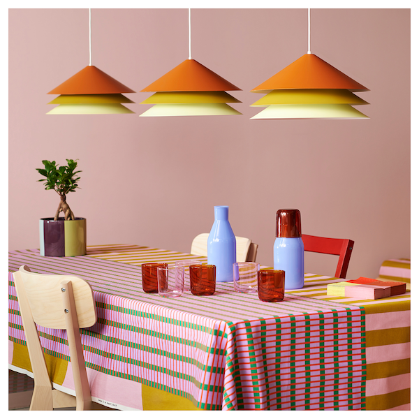 TESAMMANS - Pendant lamp shade, multicolour, 35 cm