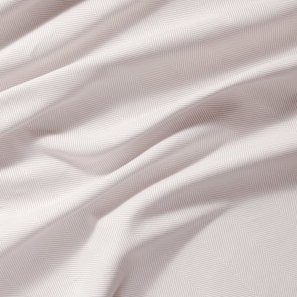 TIBAST curtains, 1 pair, beige/with heading tape, 145x300 cm