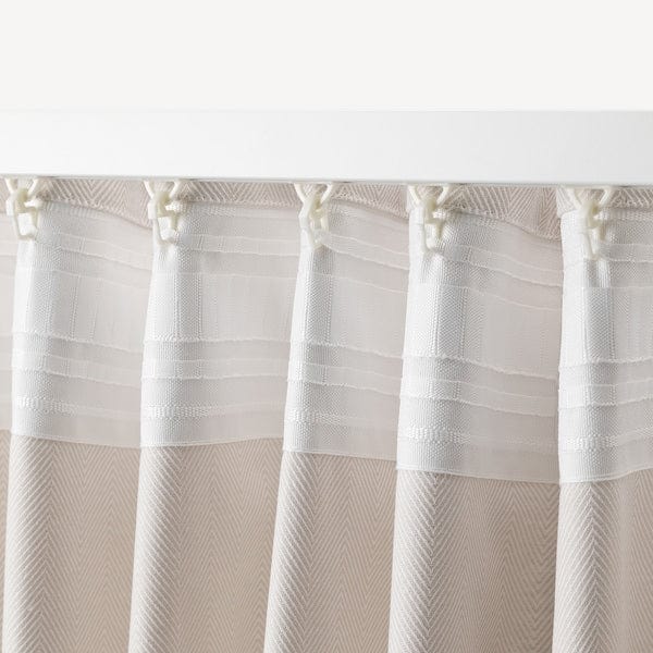 Ikea TIBAST - Tenda, 2 teli, beige, 145x300 cm , 145x300 cm