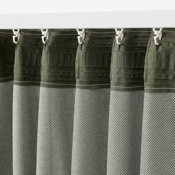 TIBAST - Curtains semioscurante, 1 pair , 145x300 cm