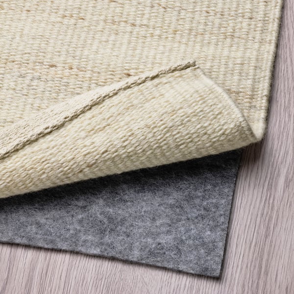 TIDTABELL rug, flatwoven, beige, 80x150 cm