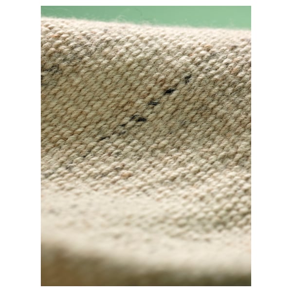 TIDTABELL rug, flatwoven, beige, 80x200 cm