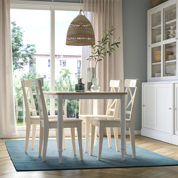 TIDTABELL rug, flatwoven, grey-blue, 170x240 cm