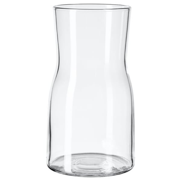 TIDVATTEN vase, clear glass, 17 cm