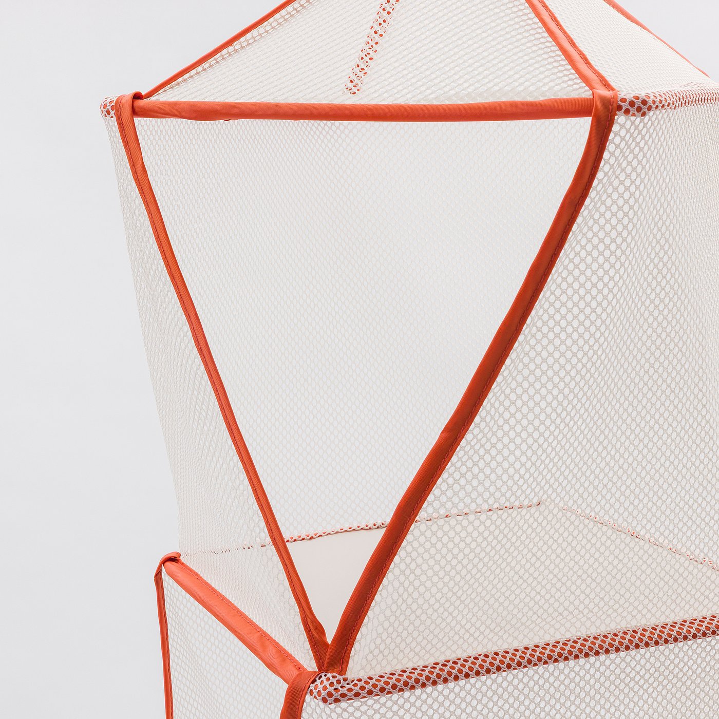 TIGERFINK storage with 5 compartments, beige/orange, 28x28 cm