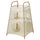 TIGERFINK storage with compartments, beige/orange, 52x52 cm
