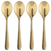 TILLAGD coffee spoon, brass-colour, 12 cm, 4 pack