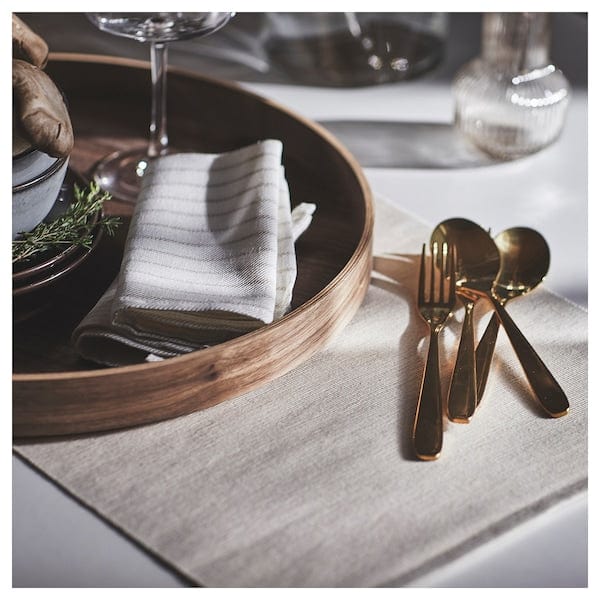 Ikea TILLAGD - 24-piece cutlery set, brass-colour