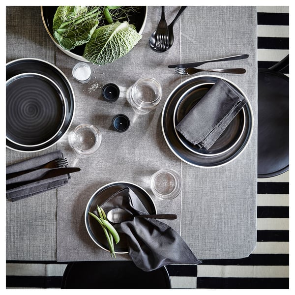 TILLAGD - TILLAGD 24-piece cutlery set, black