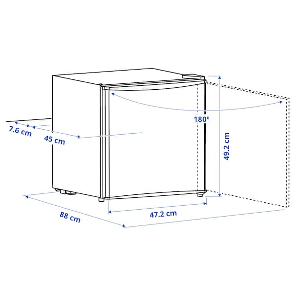 Ikea TILLREDA - Refrigerator, freestanding/white,43 l