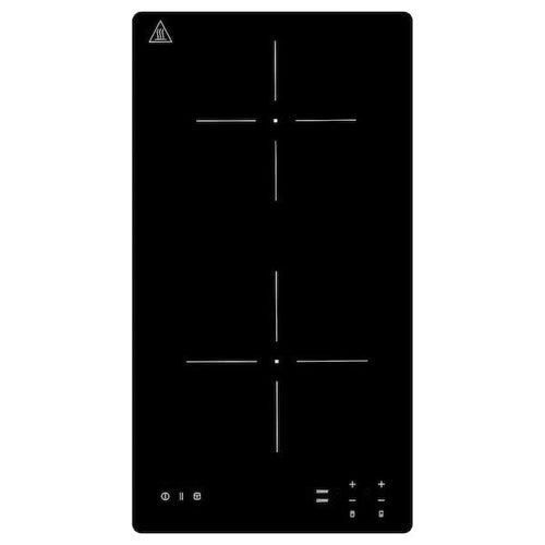 TILLREDA portable induction hob, 2 zones white, 28x6.2x52 cm