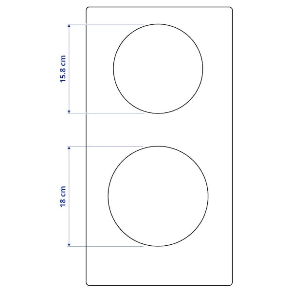 Ikea TILLREDA - Portable induction hob, 2 zones white-705.931.21