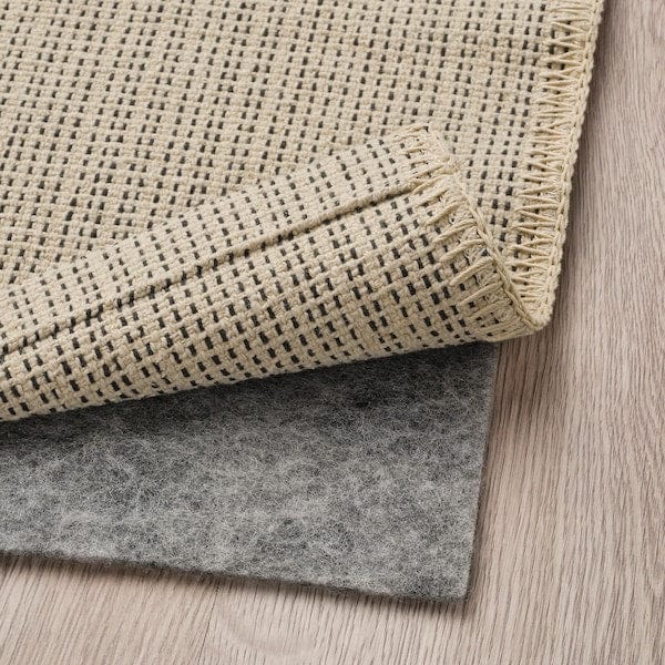 Ikea TIPHEDE - Carpet, flatweave, natural/black,50x80 cm-405.928.25