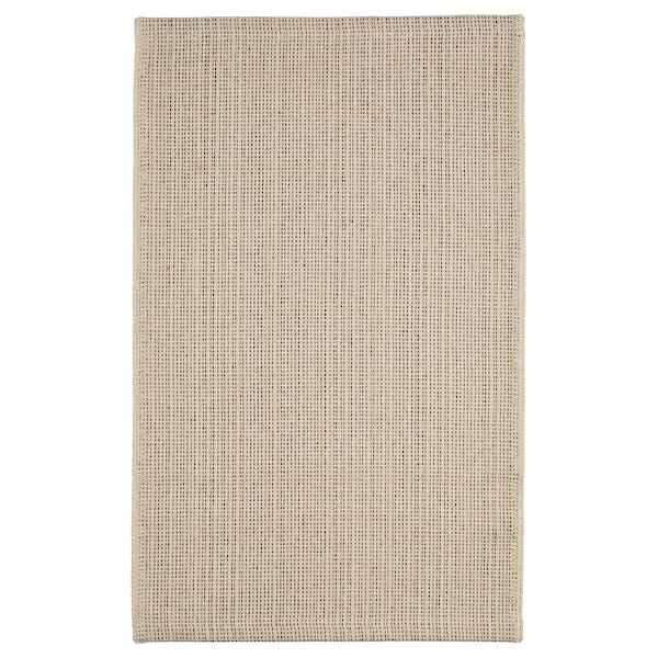 Ikea TIPHEDE - Carpet, flatweave, natural/black,50x80 cm-405.928.25