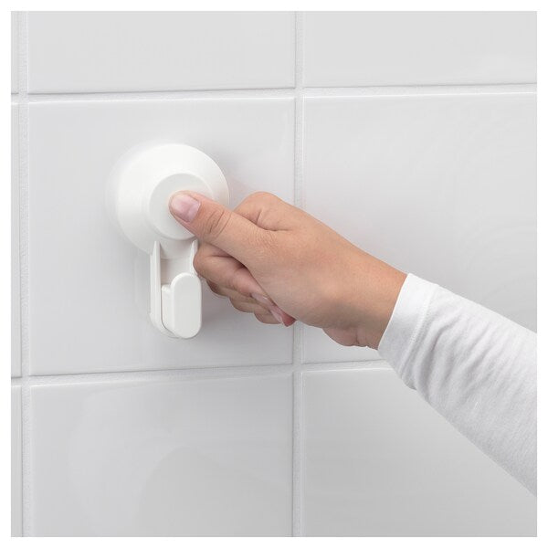 TISKEN - Toilet roll holder with suction cup, white