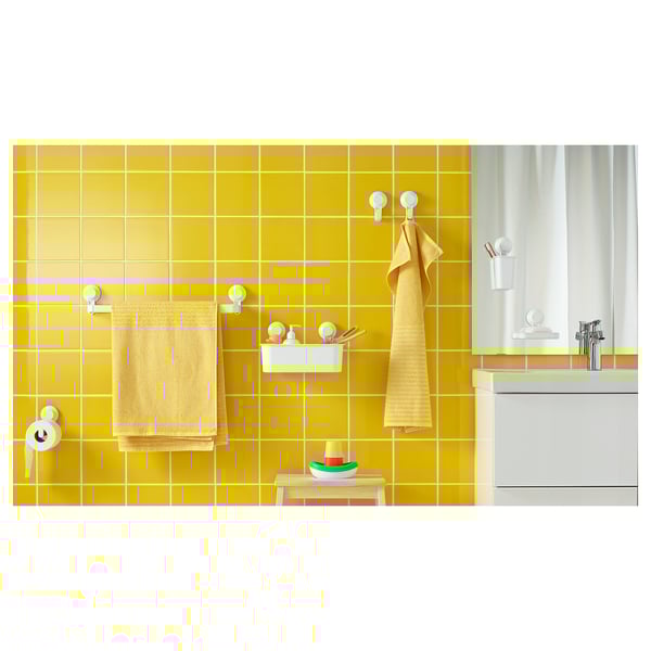 TISKEN - TISKEN Toothbrush holder with suction cup, white