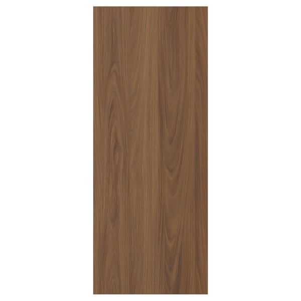 TISTORP door, brown walnut effect, 40x100 cm