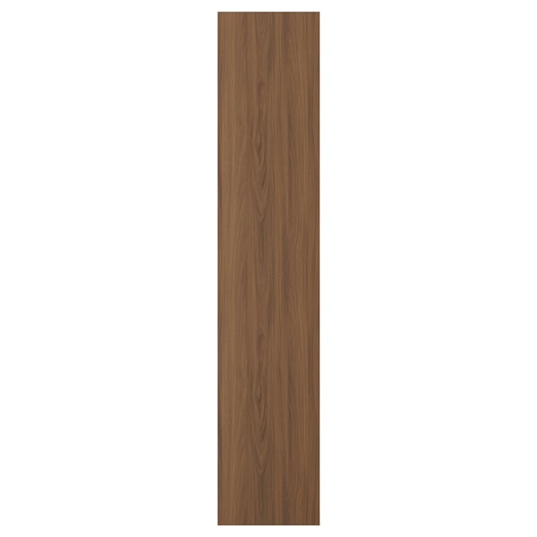 TISTORP door, brown walnut effect, 40x200 cm