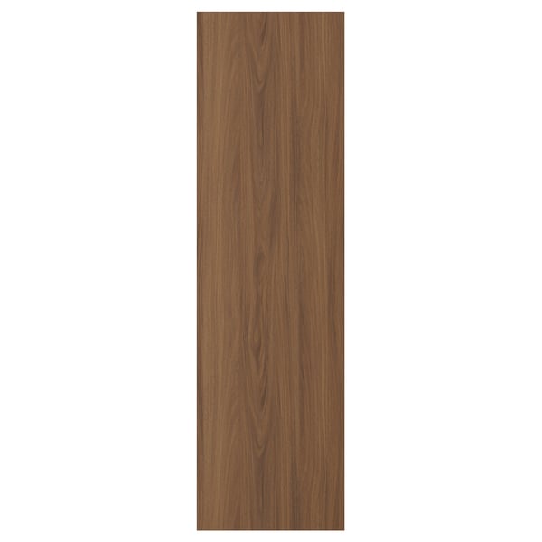 TISTORP door, brown walnut effect, 40x140 cm