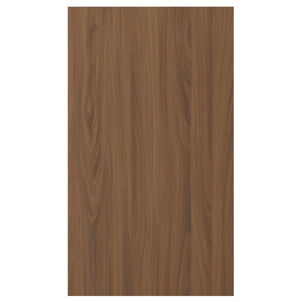 TISTORP front for dishwasher, brown walnut effect, 45x80 cm