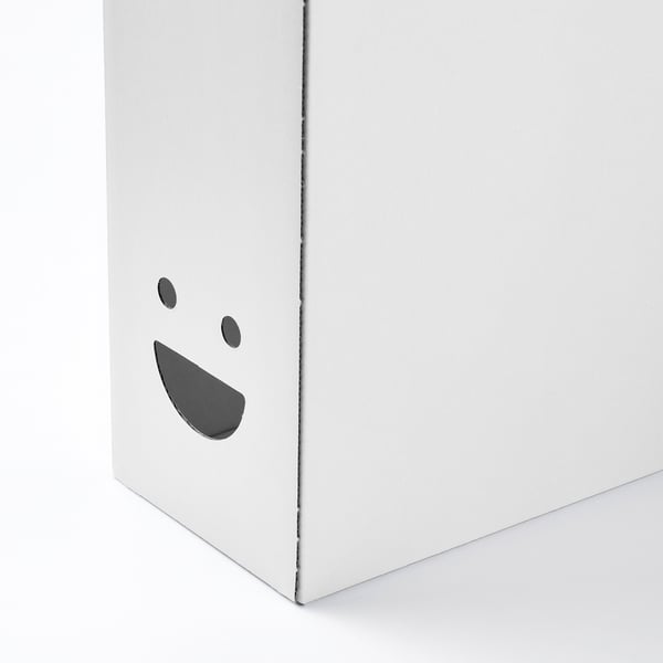 TJABBA magazine file, white, 10x30x25 cm, 2 pack