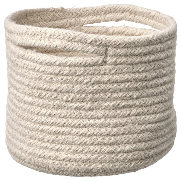 TJABBIG - TJABBIG Basket, natural, 15x13 cm