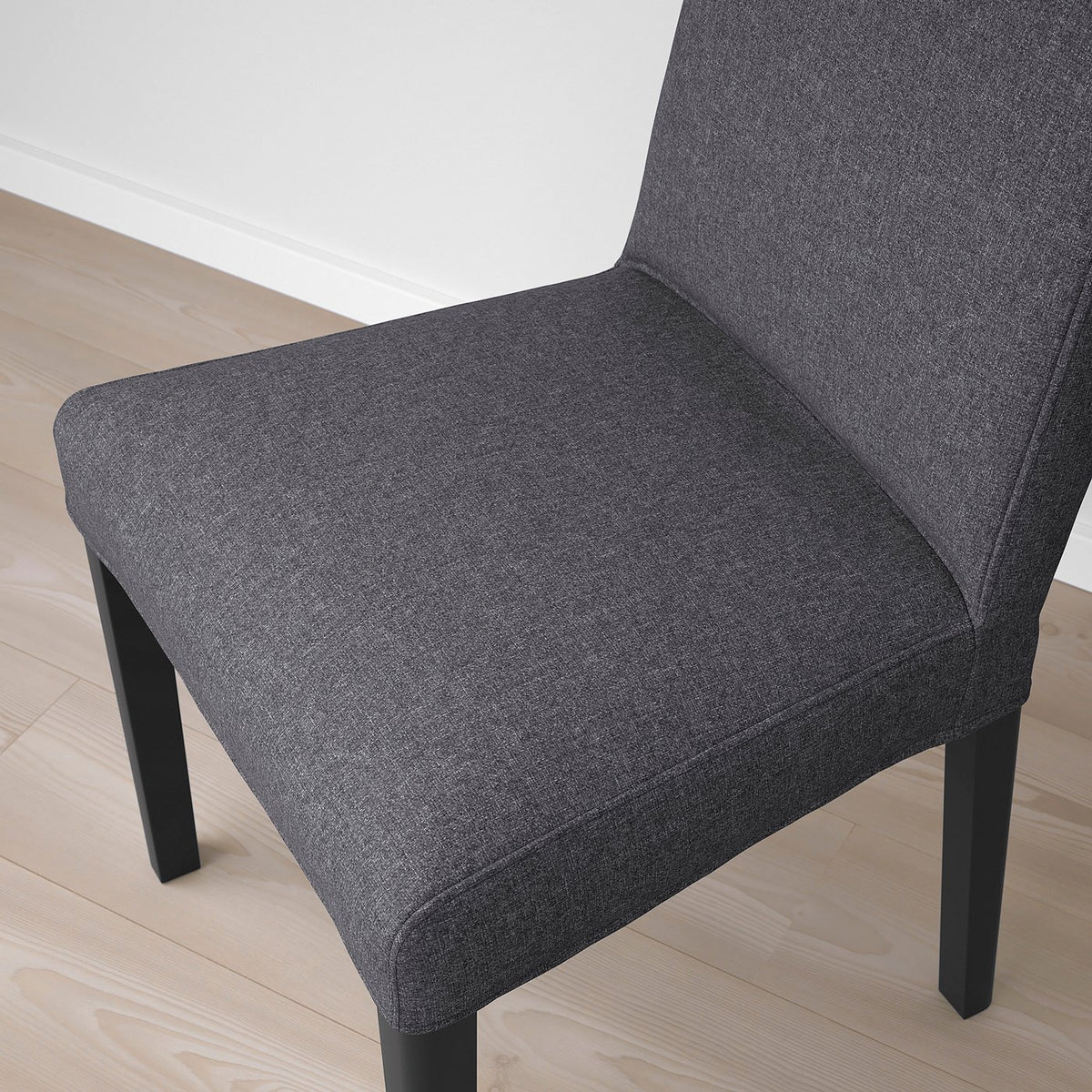 TJÄRKIL / BERGMUND table and 6 chairs, black walnut veneer/Gunnared dark grey black, 180/235/290 cm