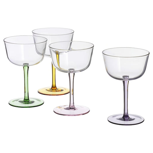 TJÄRLEK - Glass, multicolour, 30 cl