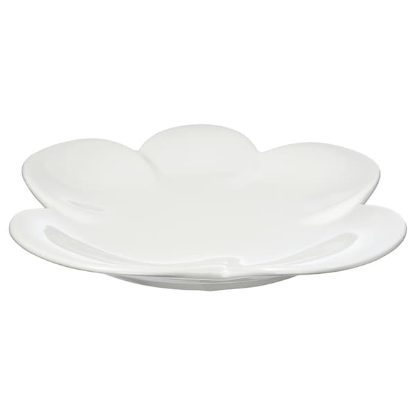 TJÄRLEK - Side plate, white, 20 cm