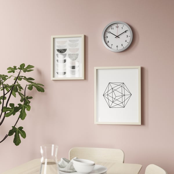 TJALLA - TJALLA Wall clock, silver-colour, 28 cm