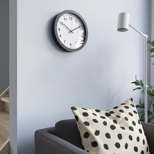 Ikea TJALLA - Wall clock, low voltage/black, 28 cm