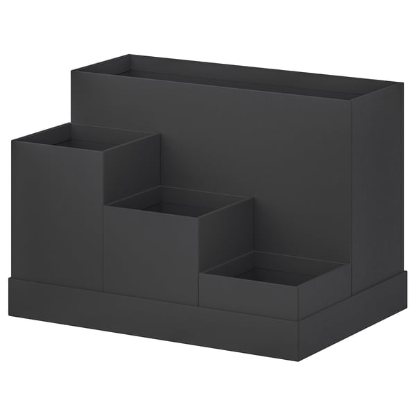 TJENA - TJENA Desk organiser, black, 18x17 cm