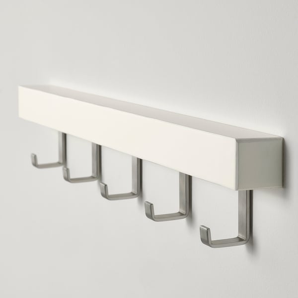 TJUSIG hanger for door/wall, white, 60 cm