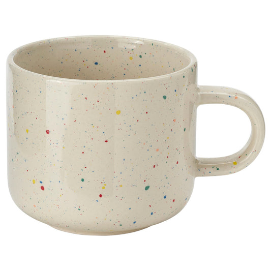 TOBISFISK mug, patterned/beige