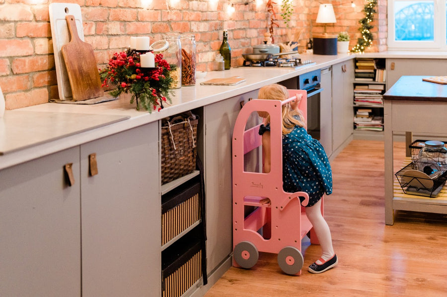 Changing Height Trolley Step Stool