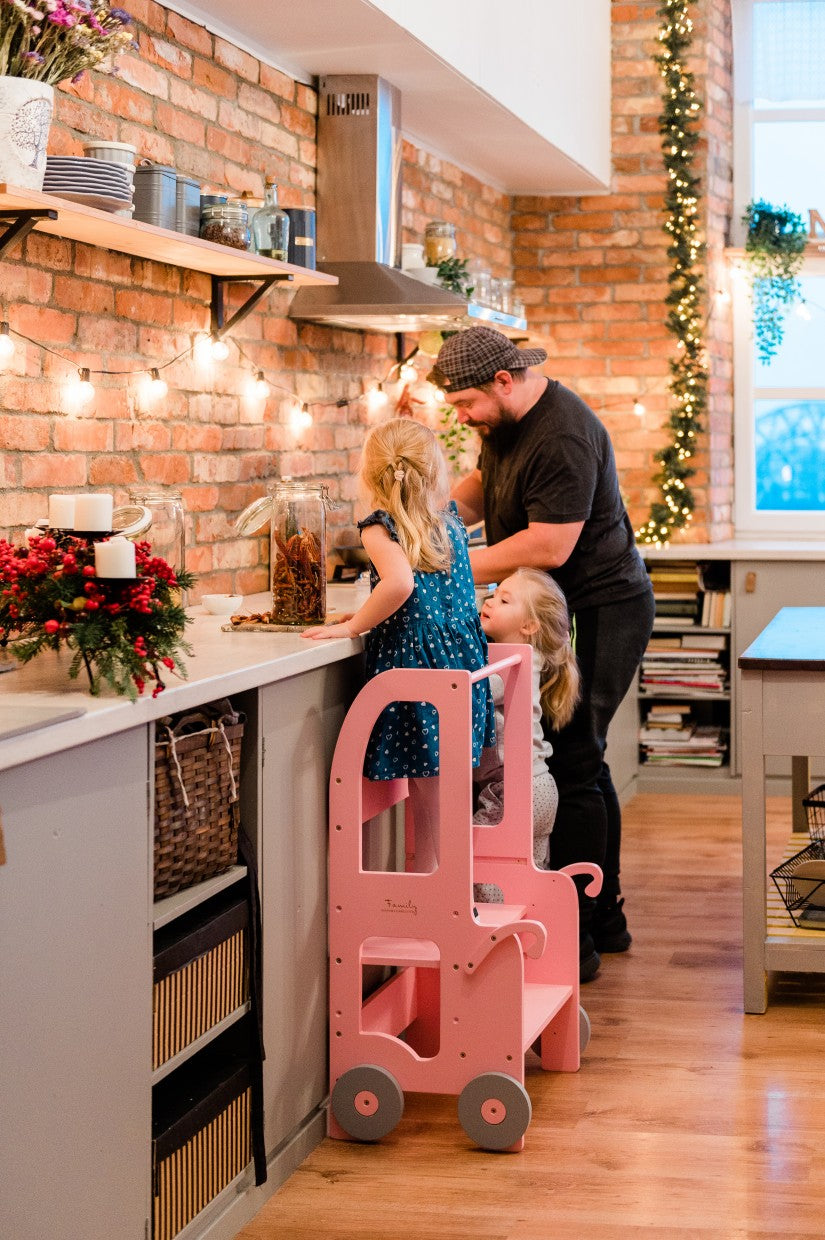 Changing Height Trolley Step Stool