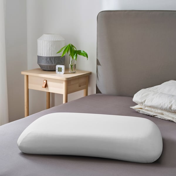 TÖCKENFLY - TÖCKENFLY Pillowcase for ergonomic pillow, white, 29x43 cm