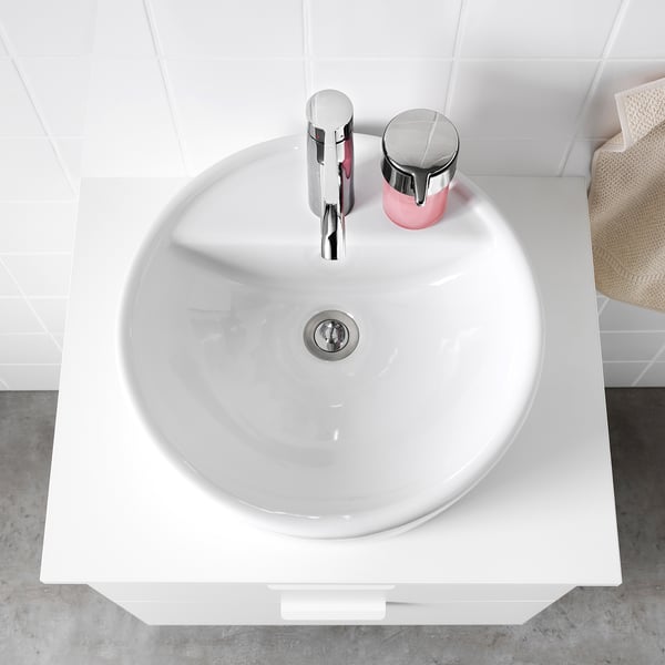 TÖRNVIKEN countertop wash-basin, white