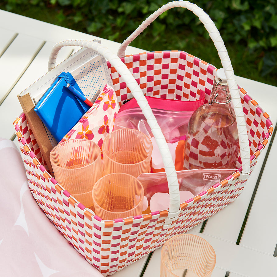 TOFSAND picnic hamper, multicolour, 40x28x21 cm